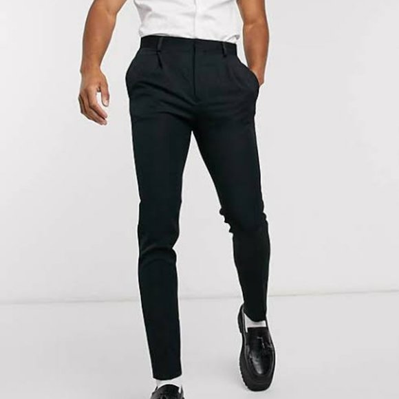 ASOS Men's Super Skinny Smart Trouser - Picture 1 of 10